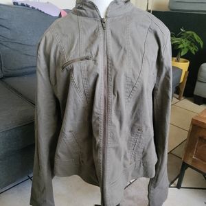 Torrid green military jacket